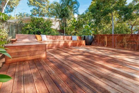 Noosa Heads Residential Poolside Landscaping and Decking