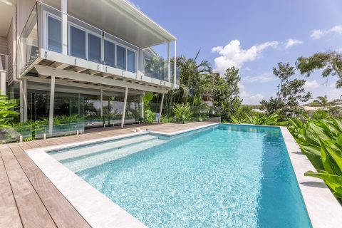 Castaways Beach Residential Landscape Project with Swimming Pool