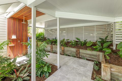 Castaways Beach Residential Landscape Project with Swimming Pool