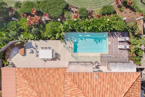 Noosa Springs Residential Landscape Project with Swimming Pool