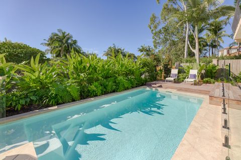 Noosa Springs Residential Landscape Project with Swimming Pool